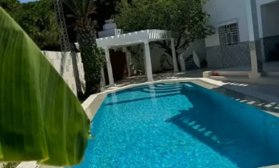 S2 VILLA PANORAMIS VUE MERPISCINE BIZERTE  RAS JBEL