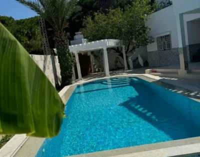 S2 VILLA PANORAMIS VUE MERPISCINE BIZERTE  RAS JBEL